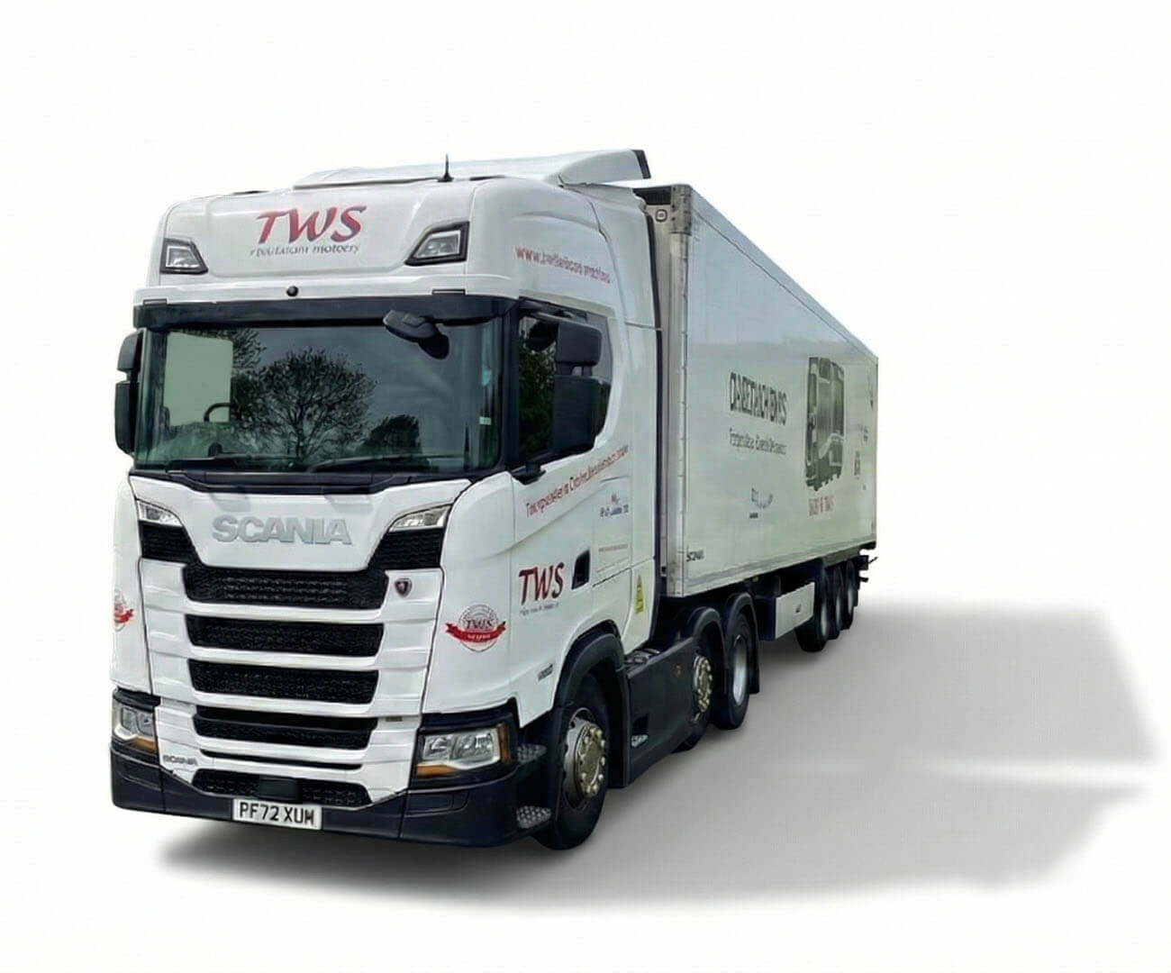 TWS Transport ULEZ compliant Scania truck for temperature controlled distribution in Tarleton